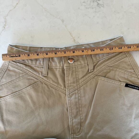 Vintage Rocky Mountain Rockies Jeans 31/11 Bareback RN 17901 High Rise Light Tan - Picture 10 of 12